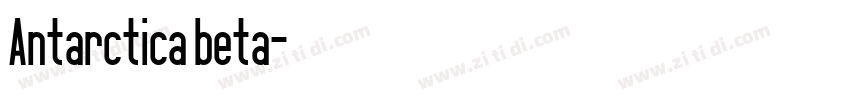Antarctica beta字体转换
